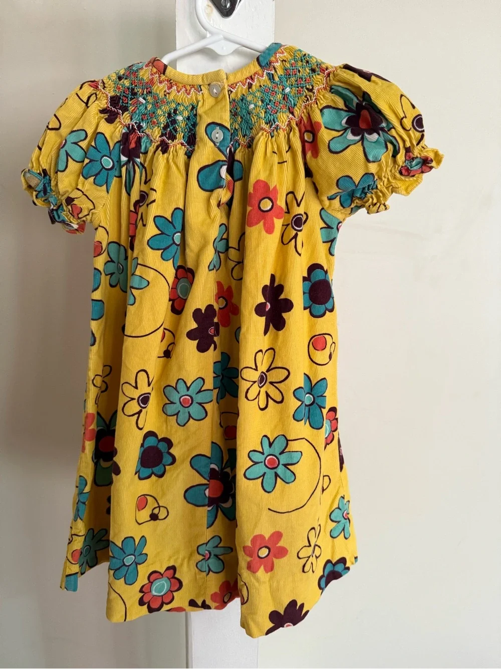 The Smocked Giraffe Smocked Bishop Dress